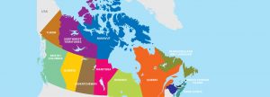 Map of Canada for Firebird Immigration Consultants
