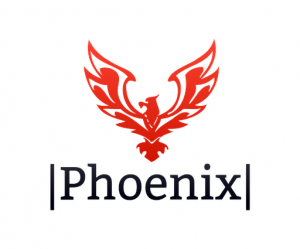 phoenix and word logo